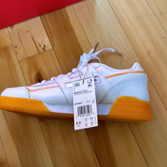 Rare Limited Edition Reebok Popsicle White Orange Mens Size 8.5 GY2433 Trainers - Picture 6 of 9